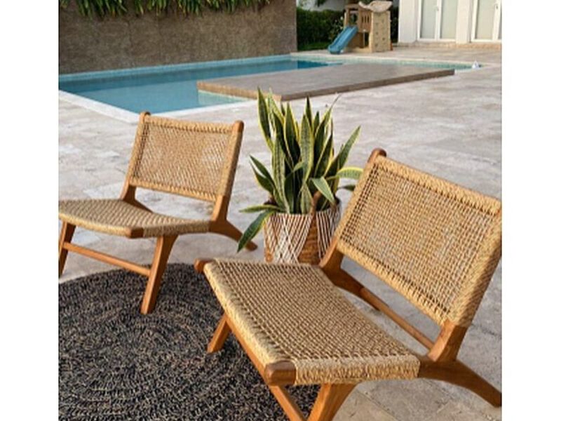 Sillas tejidas alberca ECUADOR