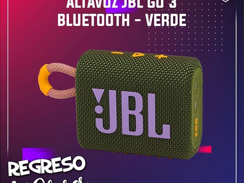 Altavoz jbl GO 3 verde Guayaquil