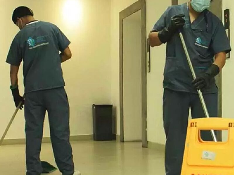 Limpieza de áreas comunales en edificios