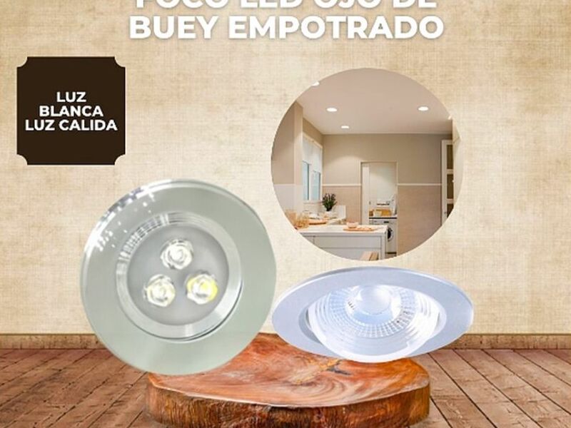 FOCO LED OJO DE BUEY EMPOTRADO AMBATO