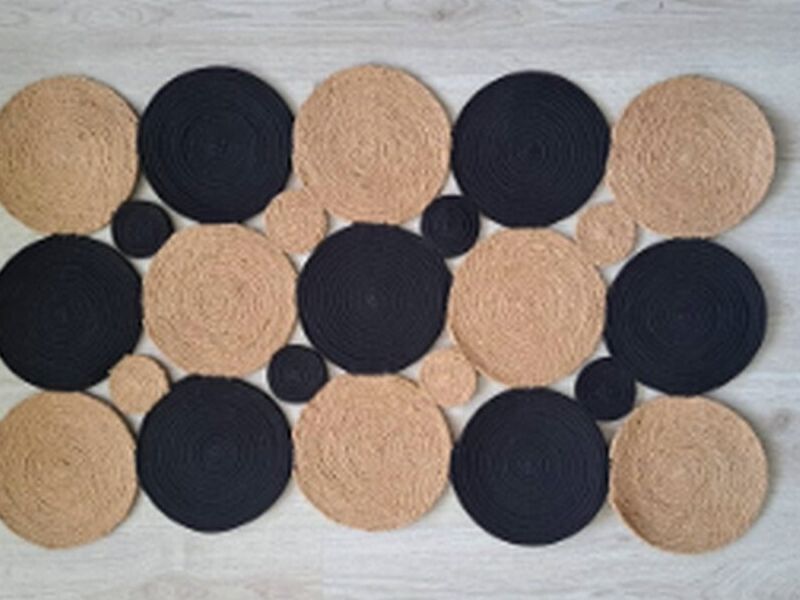 Alfombra yute cordon de algodon Ecuador