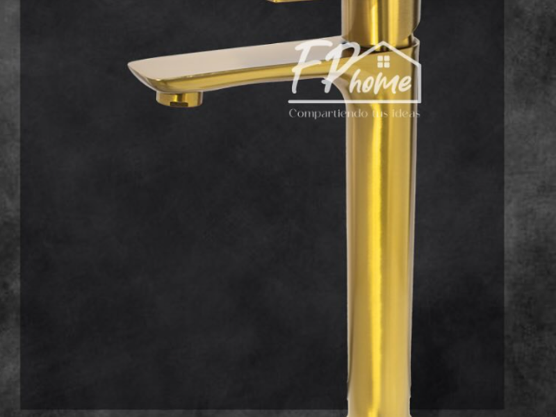 grifos lavamanos dorado elegante Ecuador