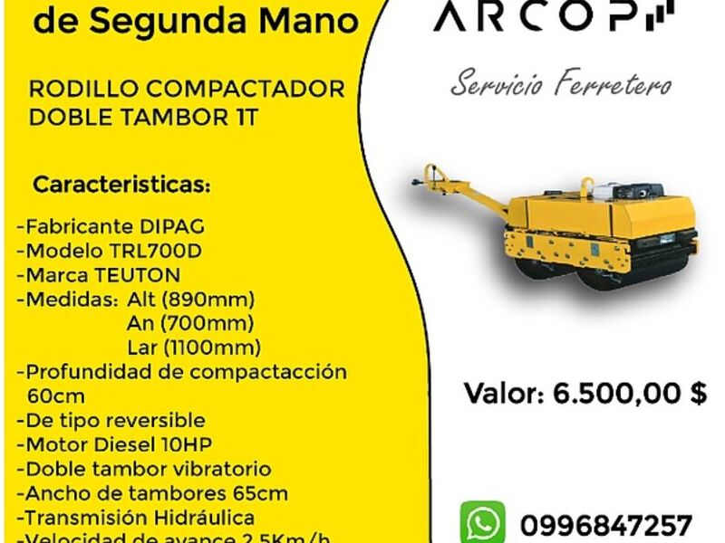Rodillo Compactador Ecuador 