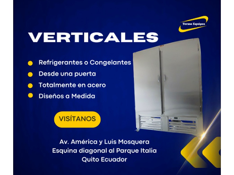 Refrigerante/ Congelante Vertical Ecuador