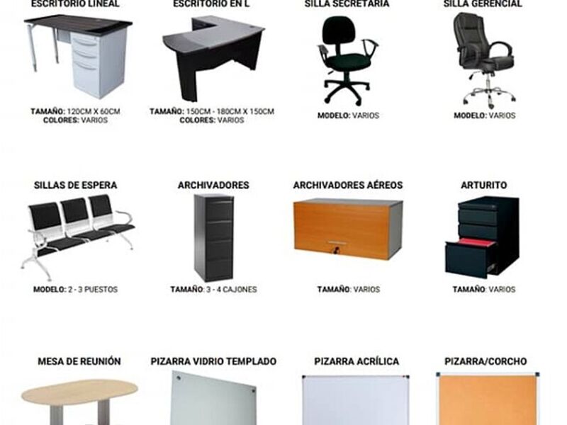 Silla Secretaria negra Ecuador