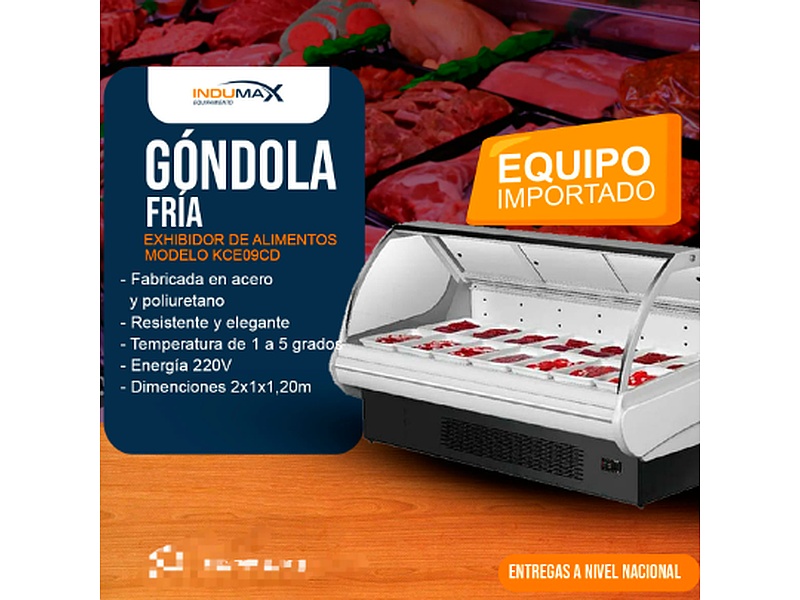 GONDOLA FRIA  MODELOS KCE09CD Ecuador