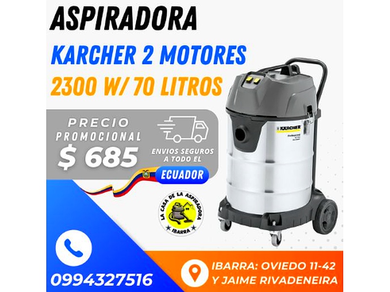 Aspiradora Karcher 2 Motores Ecuador