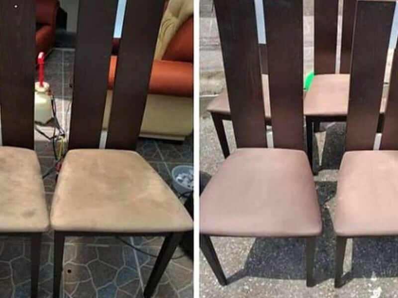 Limpieza silla beige Ecuador