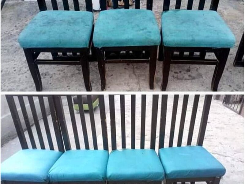 Limpieza silla celeste Ecuador