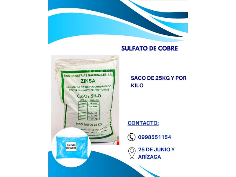 SULFATO DE COBRE Ecuador