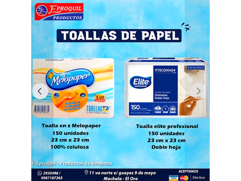 Toallas de Papel Z Melopaper Ecuador