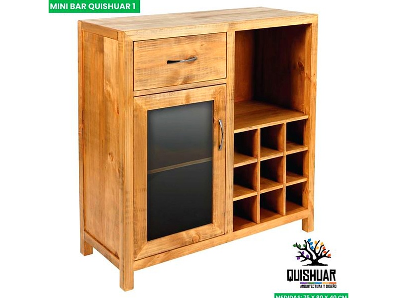 Muebles Madera Mini Bar