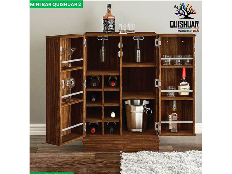 Muebles Madera Mini Bar Quishuar 2