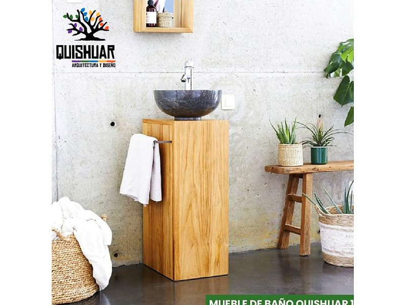 Muebles Madera Baño Quishuar 1