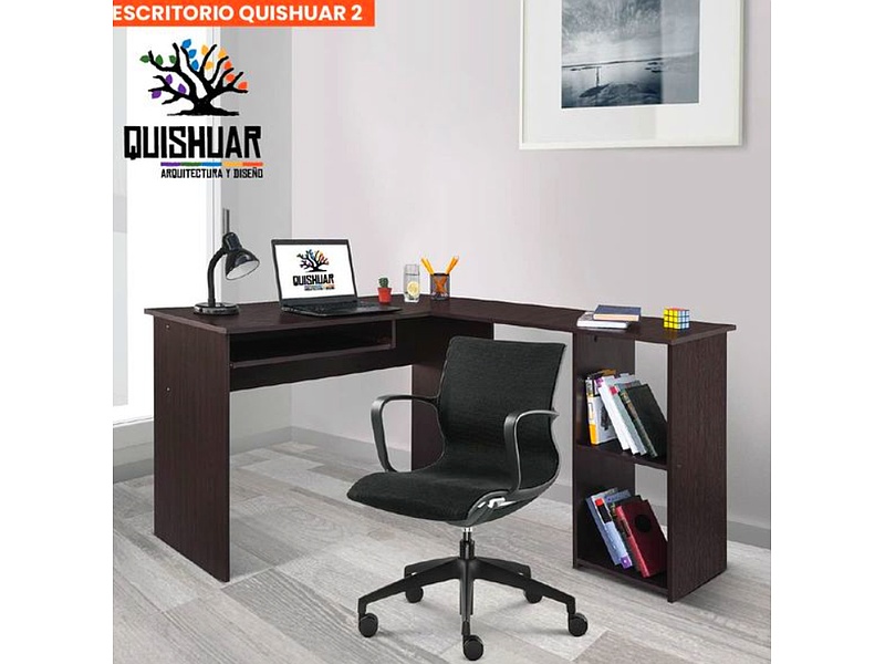 Escritorio Madera Negra Quishuar 2