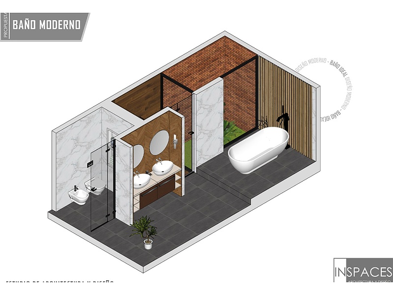 Diseño Baño Moderno Ambato