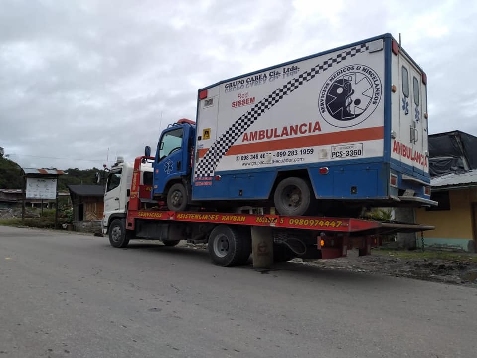 Gruas para traslados Ecuador 
