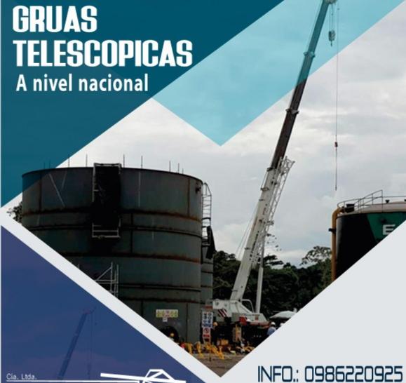 Alquiler de gruas telescopicas Ecuador 