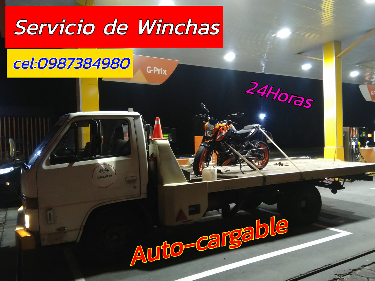Gruas con canastillas Ecuador 