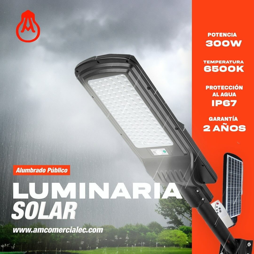 Luminaria solar Ecuador 