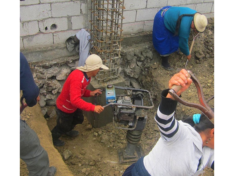 Cimientos viviendas Ecuador