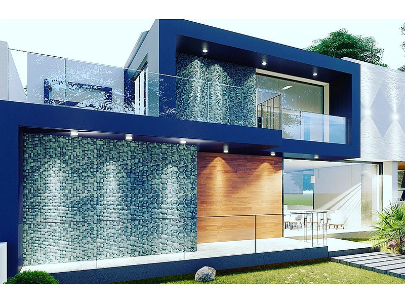 Casa con acabados de ceramica Ecuador	