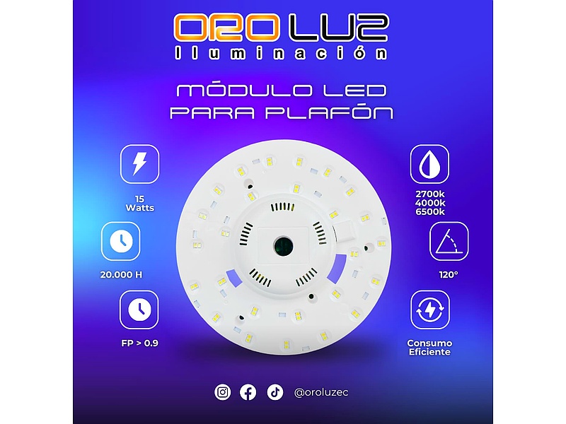 Módulo LED Plafón Oroluz Quito