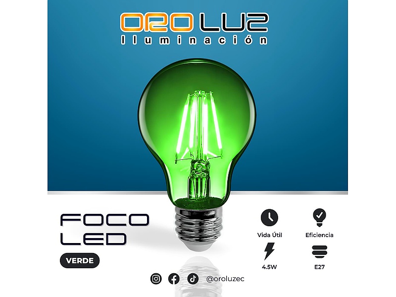 Foco LED Verde Quito