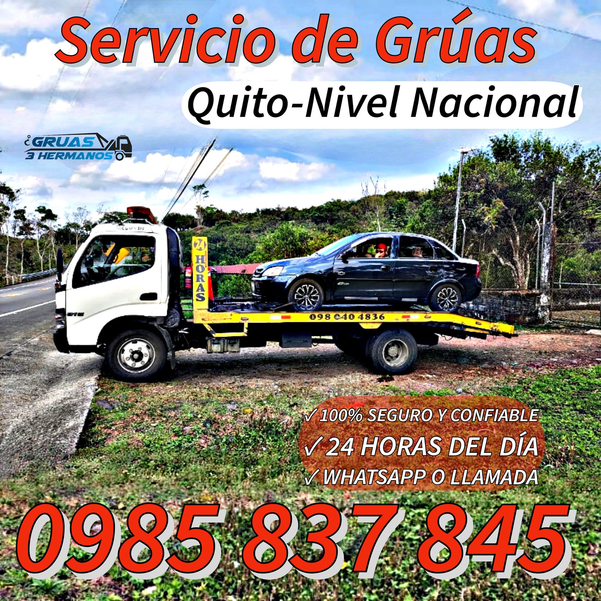 Servicio de gruas Ecuador 