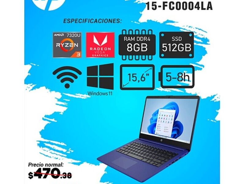 Laptop HP 15 FC0004LA Guayaquil