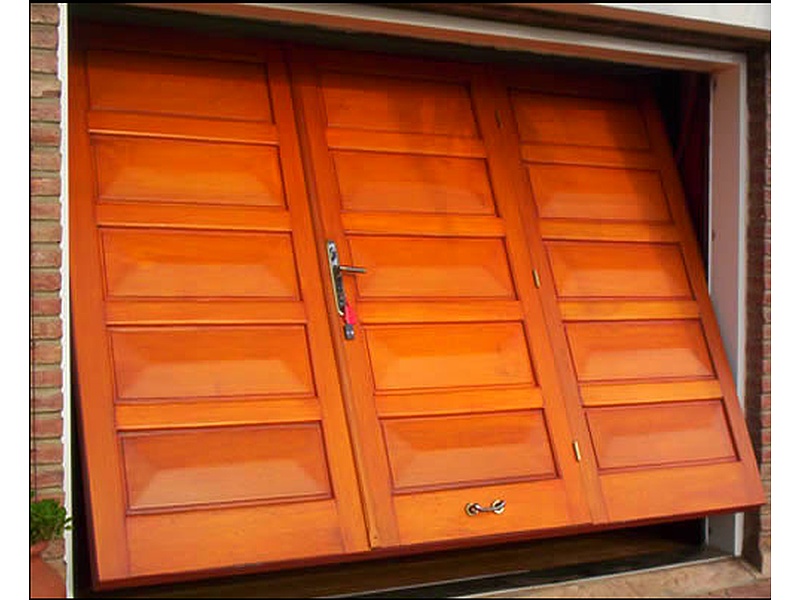 Puerta Garaje Doble Hoja Madera Ecuador