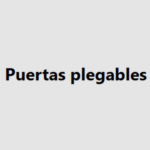 Puertas plegables