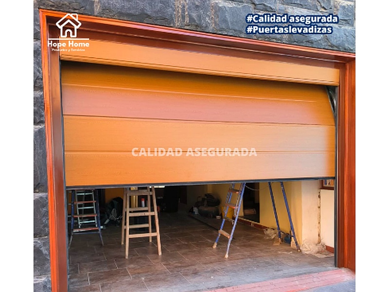 Puerta Garaje Paneles Compuesto Aluminio Ecuador