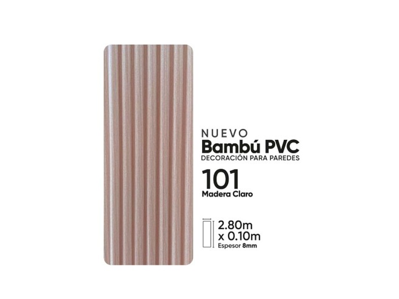 Pared ranurada de bamboo EMM 106 10.05x