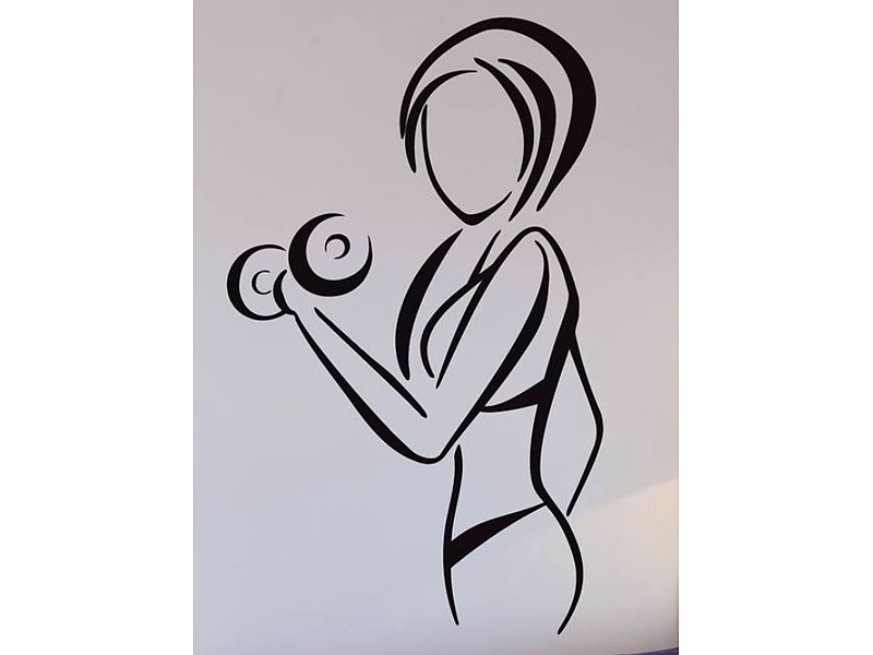 Sticker Mujer Mancuerna Ecuador