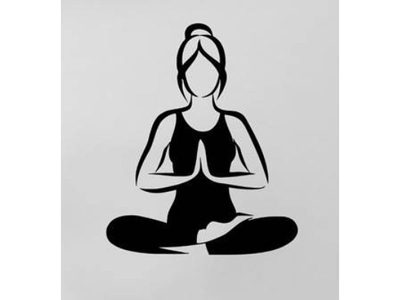 Sticker Mujer Yoga Ecuador