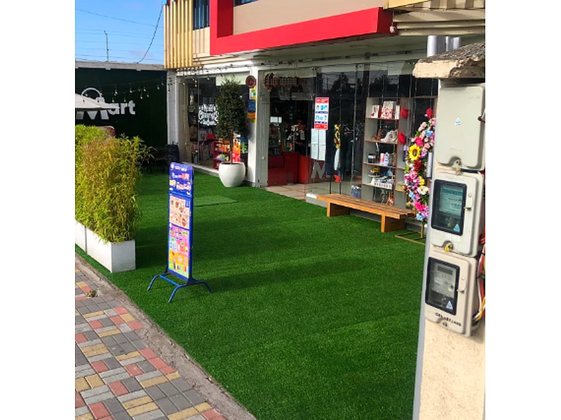 Césped sintético fibra fibrilada Ecuador