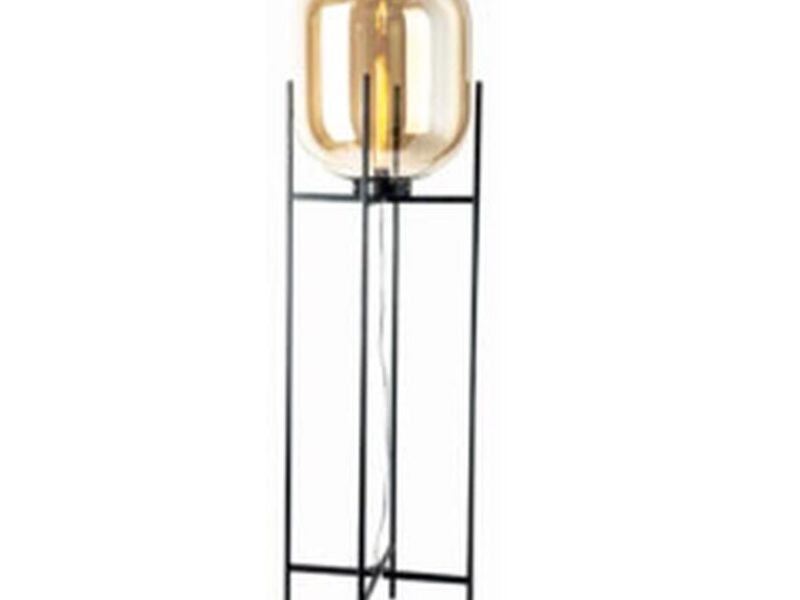 LAMPARA PIE 1L BASE BLACK METAL Ecuador