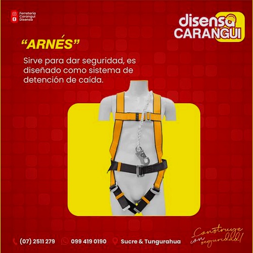 Arnés detención caída Ecuador