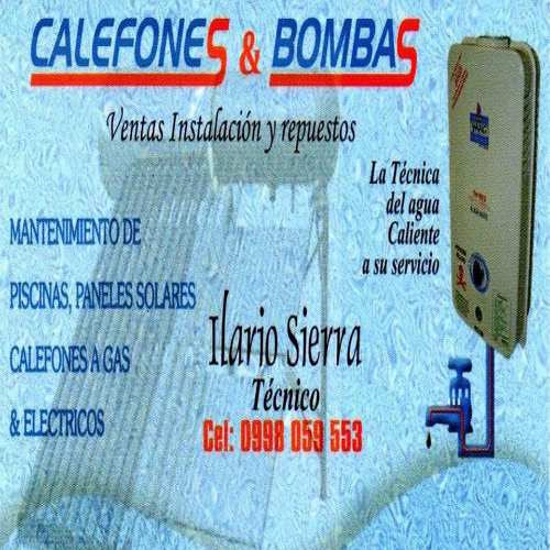 Calefonoes y Bombas Sierra Ecuador