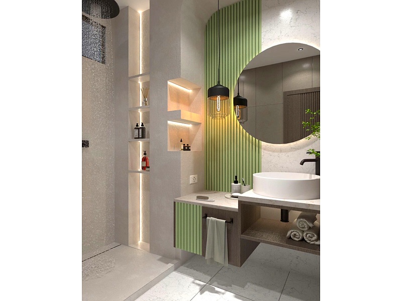 Diseño Baño Estilo Japandi Guayaquil