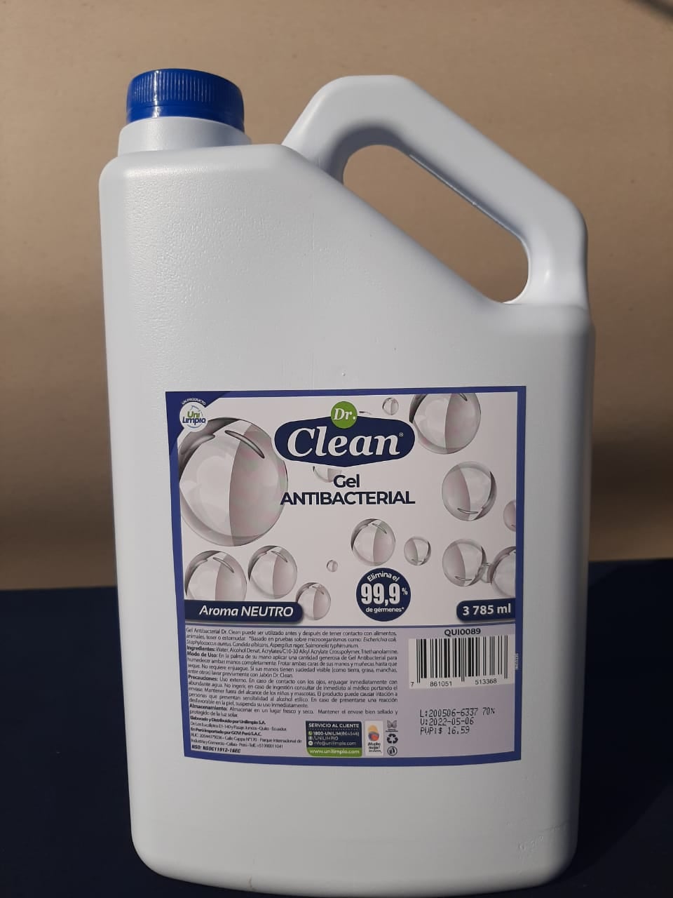 Gel antibacterial Ecuador 