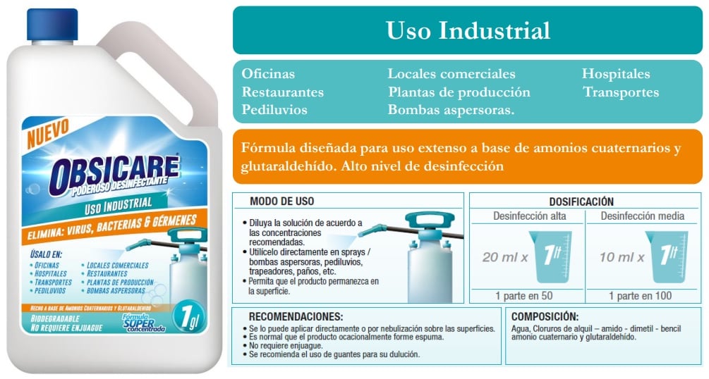 Desinfectante  Obsicare Ecuador 