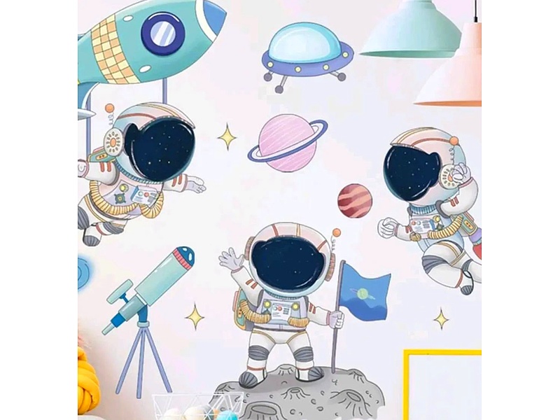 Sticker Decorativo astronauta Ecuador