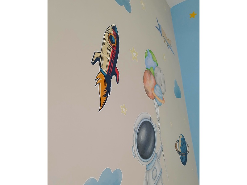 Vinilo decorativo Astronauta Ecuador