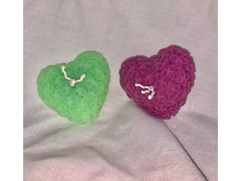 Vela Corazones floreados Ecuador