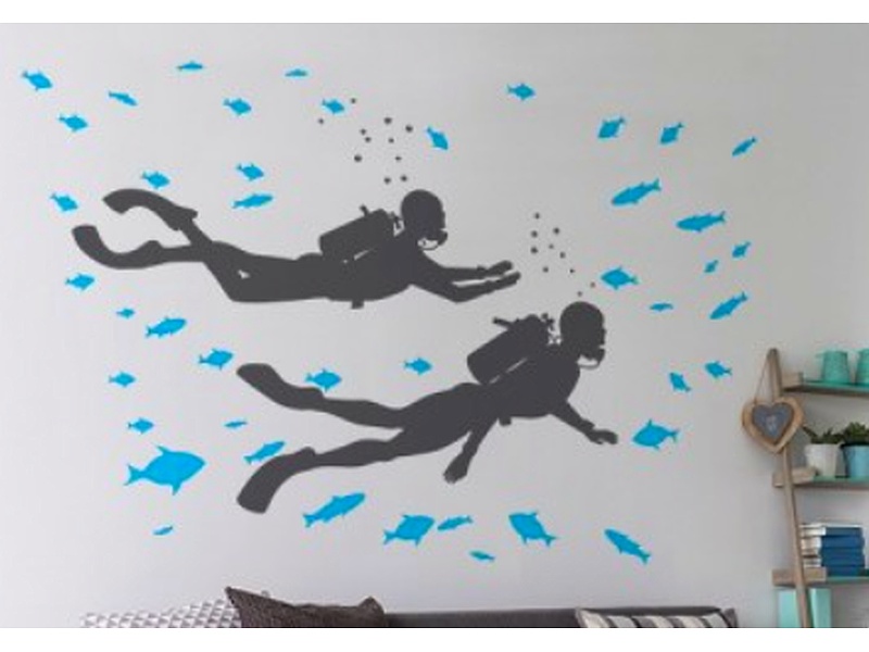 Sticker decorativo Buceo Ecuador