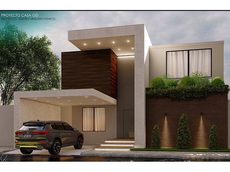 Diseño Fachada Principal Portoviejo
