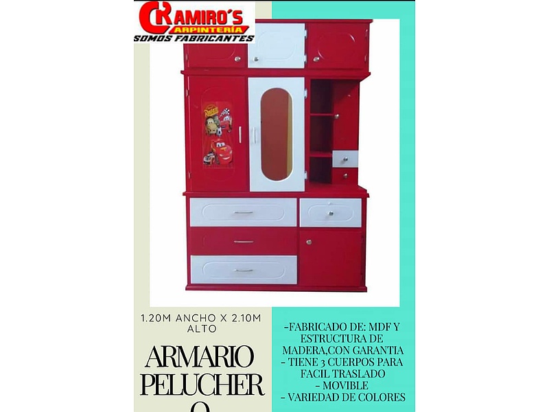 Armario Peluchero Madera Quito