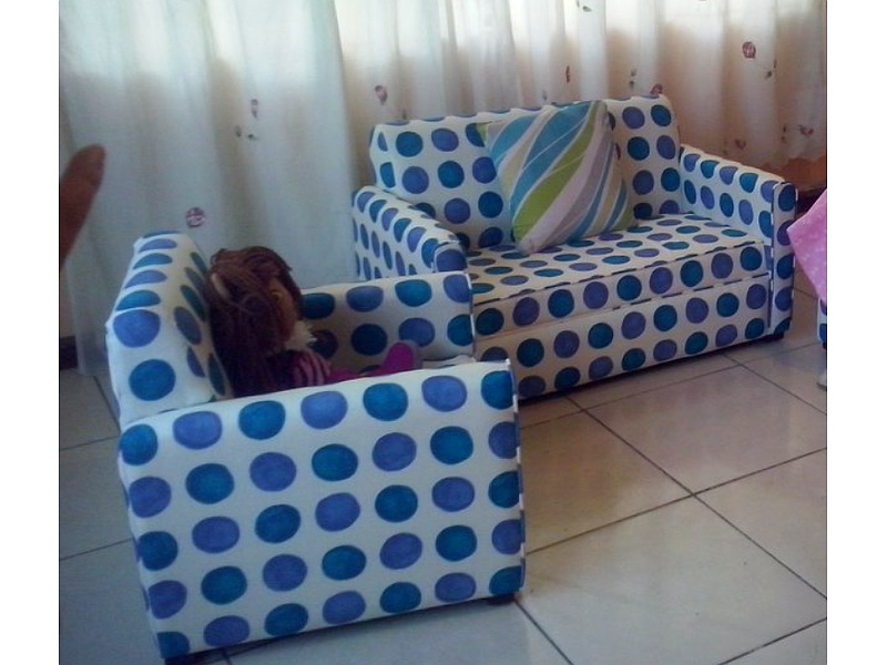 Sillón blanco con azul para infantes Ecuador 